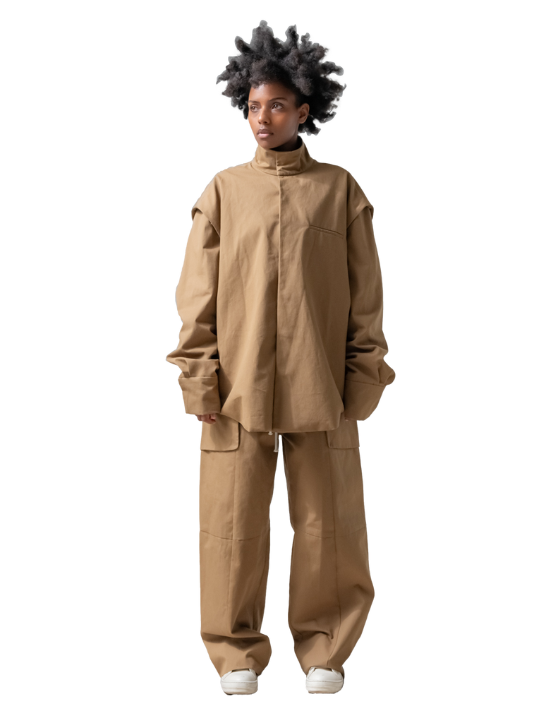 Unisex Mockneck Oxford